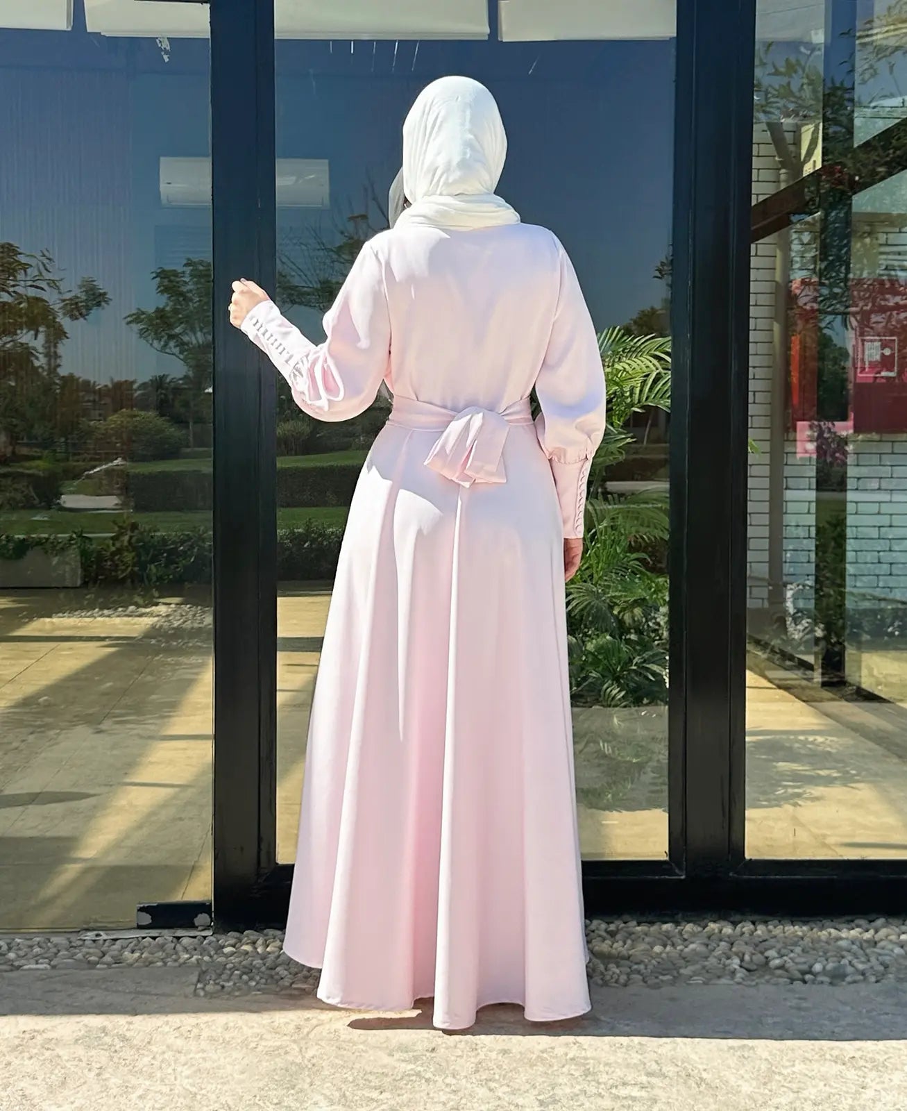 Baby Pink Classic Dress