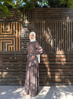 Brown Polka Dots Dress