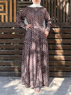 Brown Polka Dots Dress