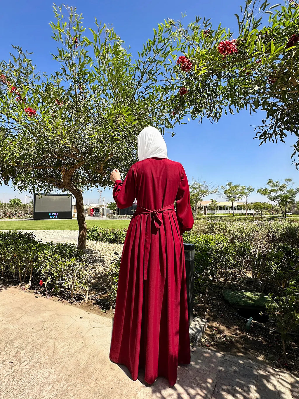 Burgundy Muzhera Dress