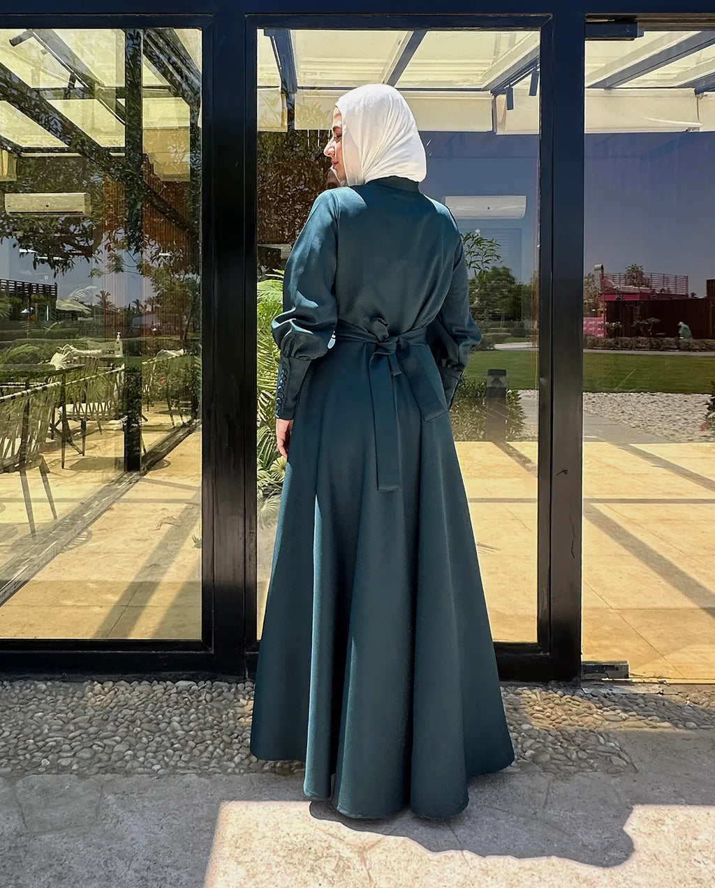 Dark Olive Green Classic Dress