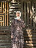Brown Polka Dots Dress